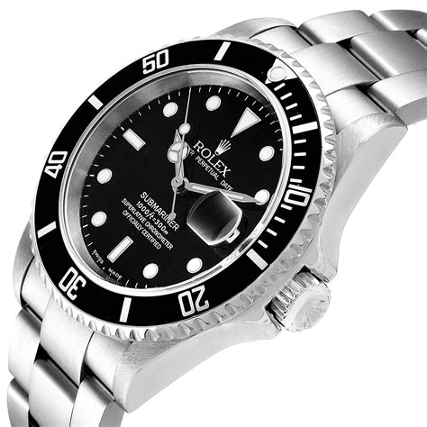 rolex submariner 16610 stainless steel 40mm mens watch|Rolex Submariner date 16610 price.